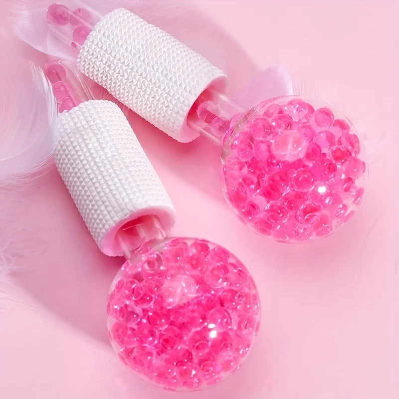 Ice Globes Gesichtsmassage | 2er-Set | Kühlende Kugeln für Gesicht & Augen