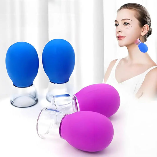 Facial Cupping Set – Silikon Vakuum Cups für Augen, Gesicht & Lymphdrainage