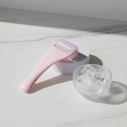 Ice Roller – Dein tägliches Cooling-Ritual für strahlende Haut | Rosa & Weiß