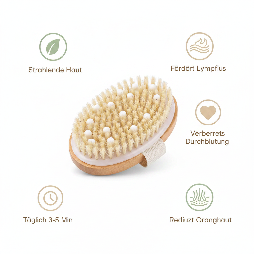 Dry Brush Vorteile – Lymphfluss, Durchblutung, strahlende Haut