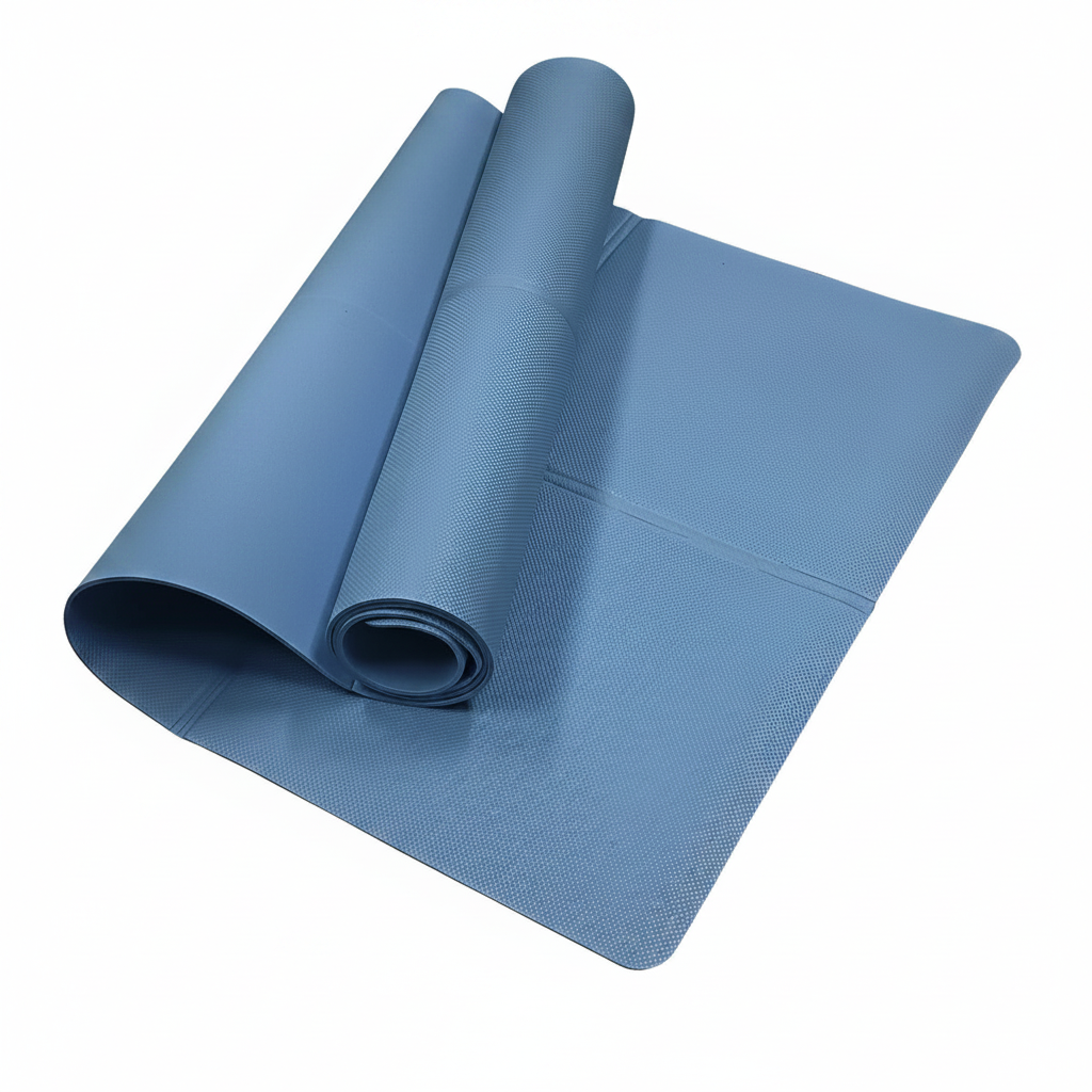 Yogamatte  – Rutschfeste Sport- & Fitnessmatte für Yoga, Pilates & Gym | Blau, Schwarz, Dunkelblau, Rosa, Lila