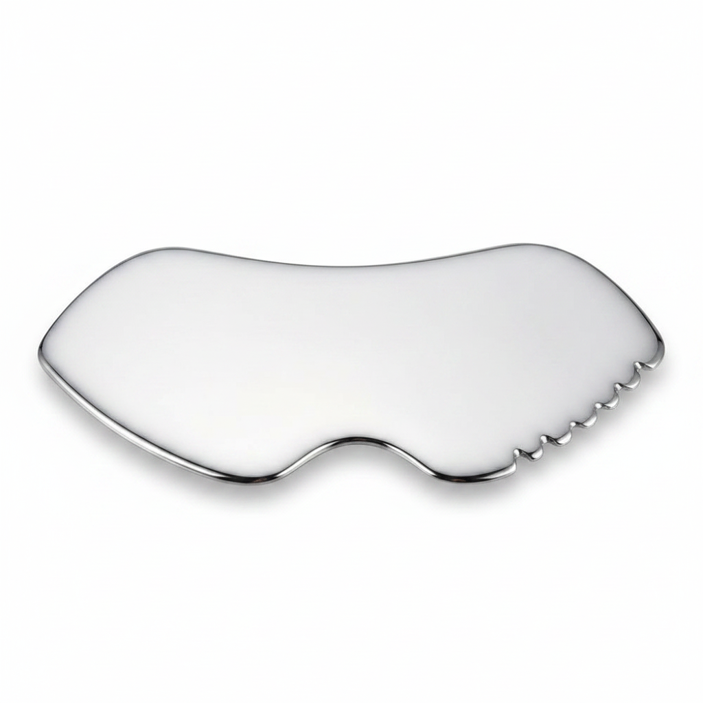MONYA Metal Gua Sha | Edelstahl Facial Scraper für Jawline & Lifting