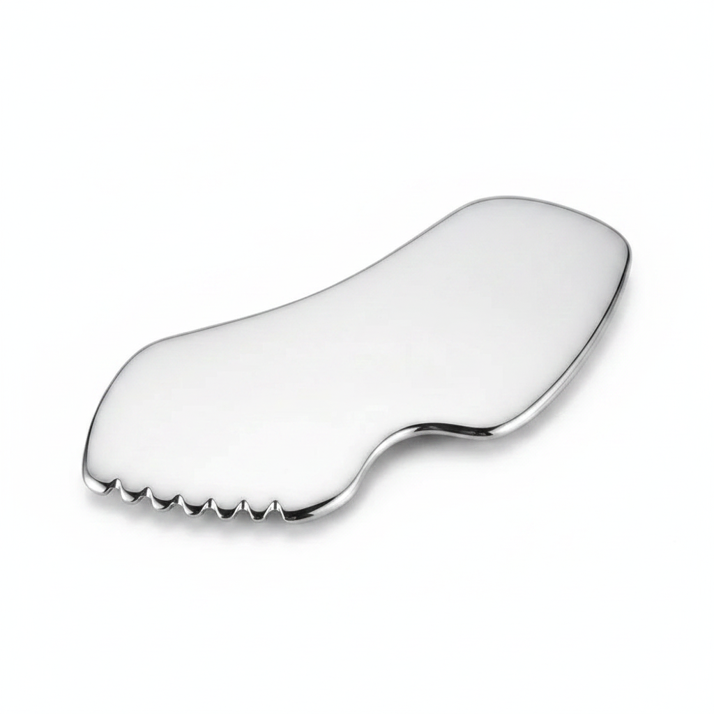 MONYA Metal Gua Sha | Edelstahl Facial Scraper für Jawline & Lifting