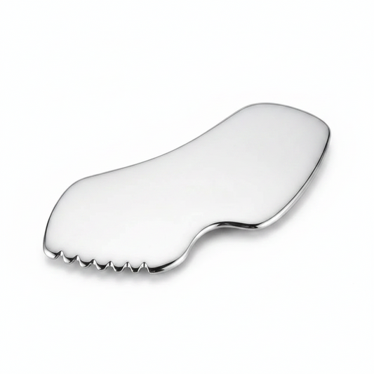 MONYA Metal Gua Sha | Edelstahl Facial Scraper für Jawline & Lifting