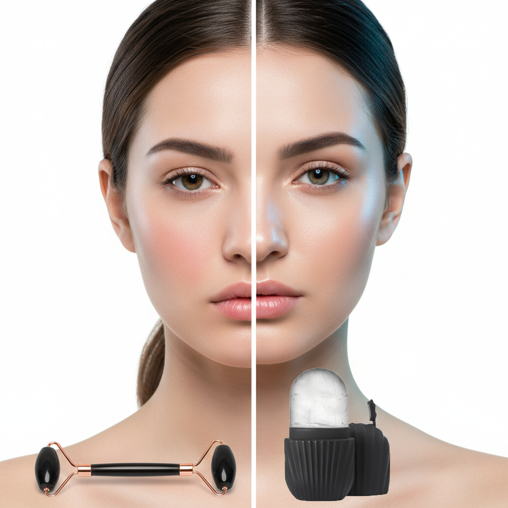MONYA Ice Roller Set | Kühlende Gesichtsmassage für Glow & Lifting | 1, 3 oder 4-teilig